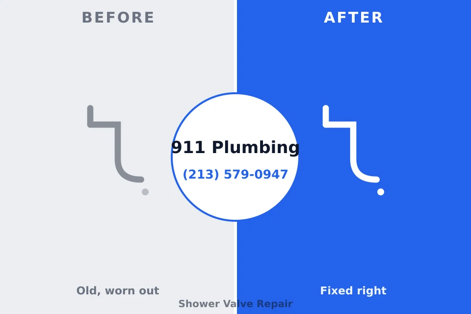 Before and after: plumbing repair Kingsford, MI